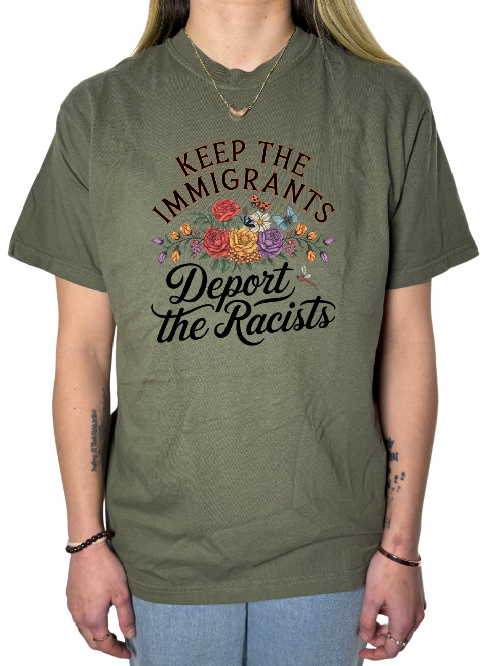 Deport The Racists Comfort Colors Tee