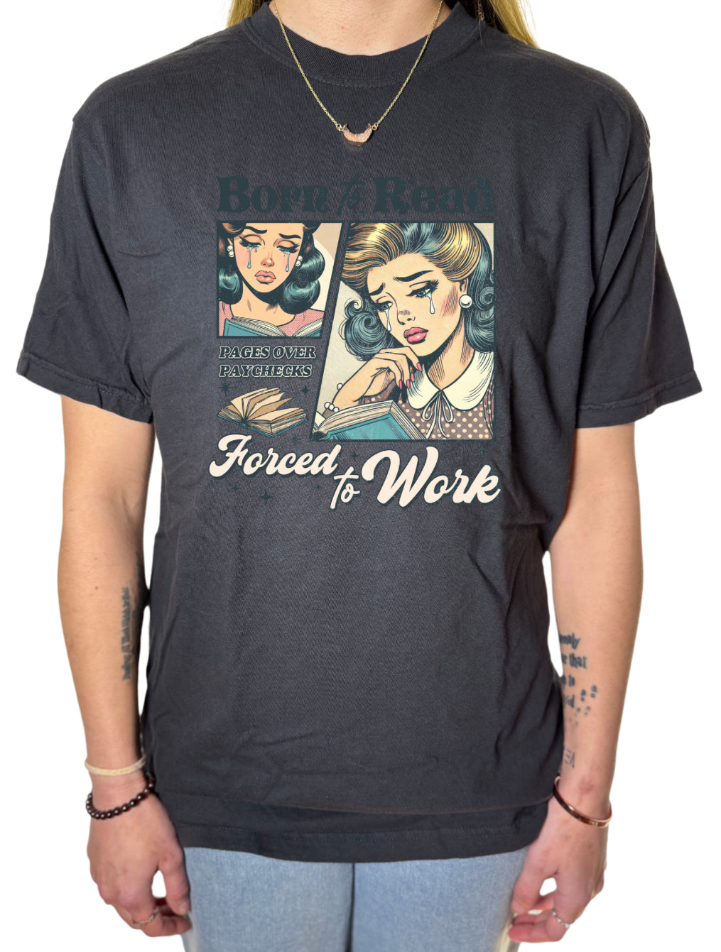 Born To Read Comfort Colors Tee