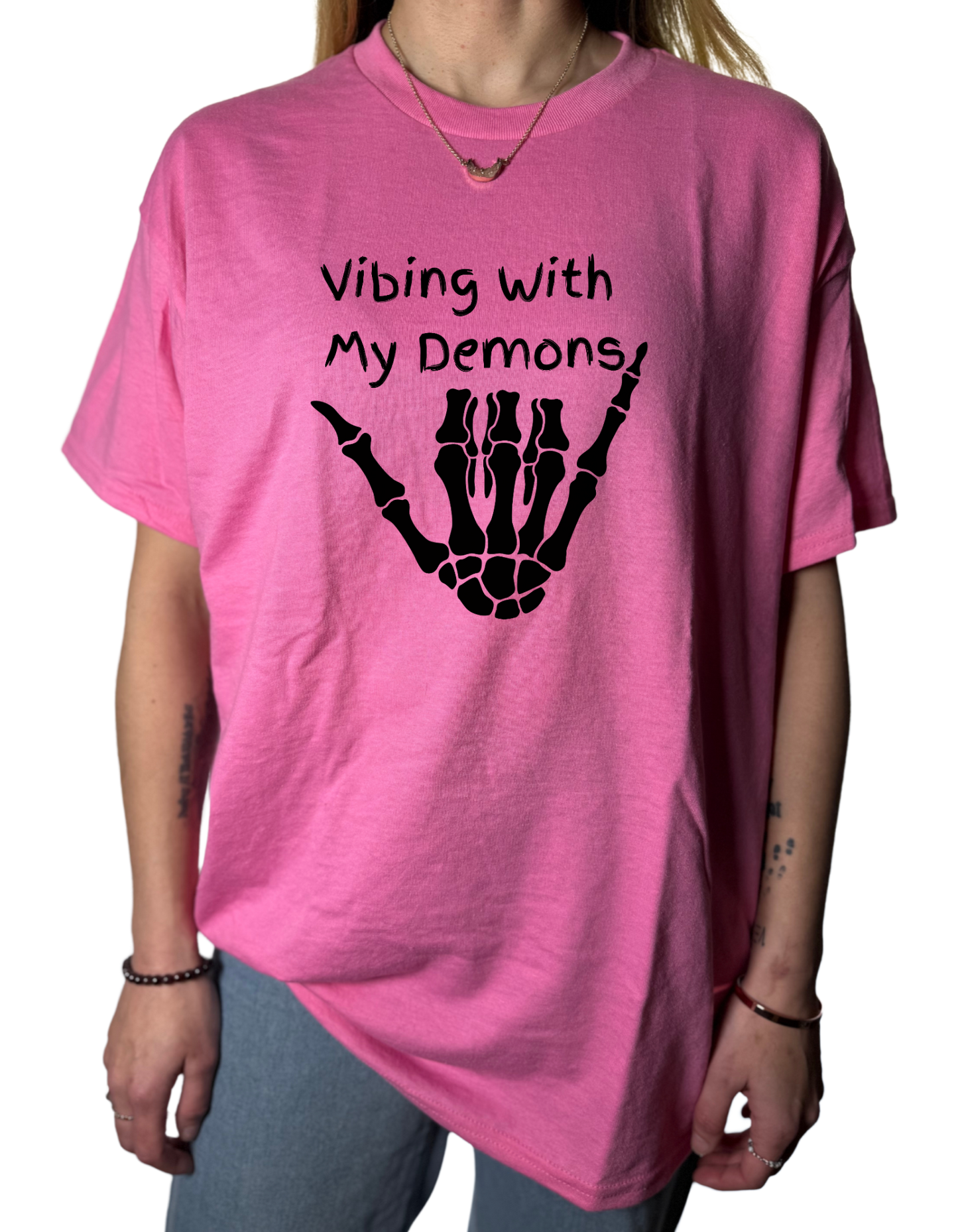 Vibing With My Demons Gildan Tops