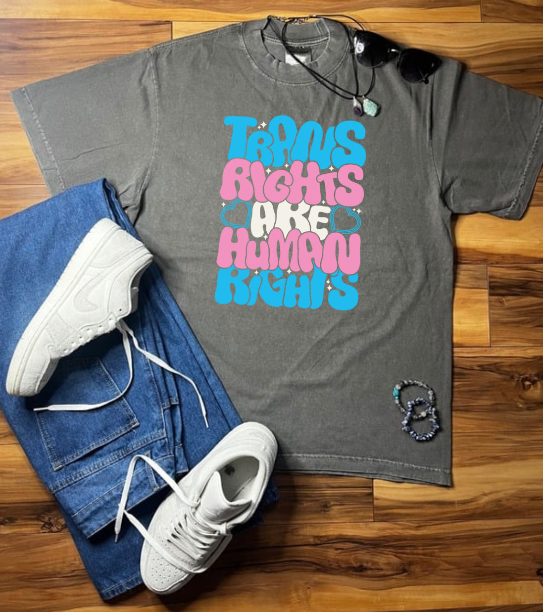 Trans Rights Shaka Wear Tee