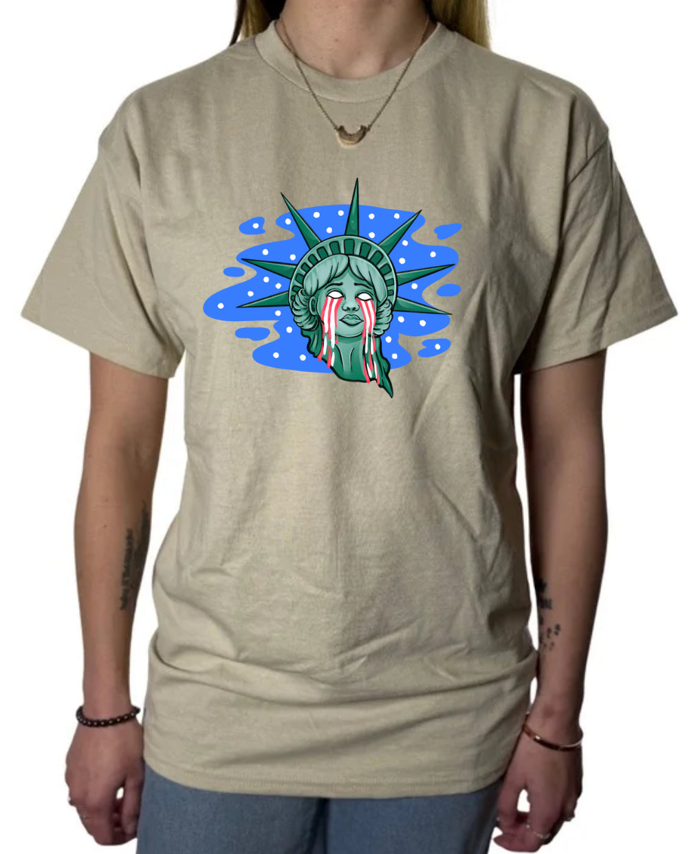 Lady Liberty Sublimation Gildan Top