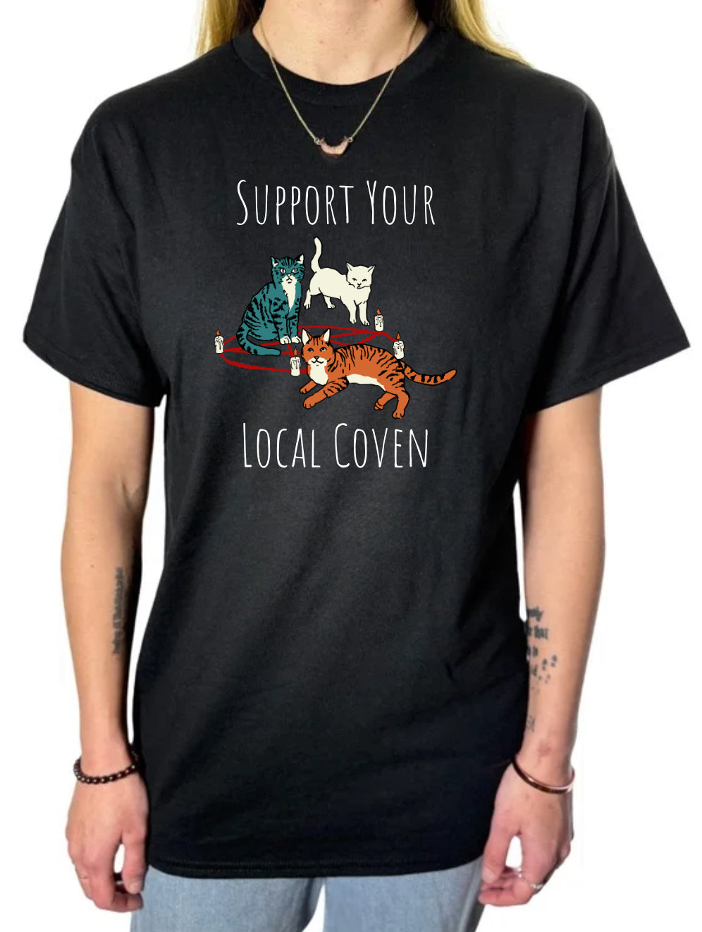 Support Your Local Coven Gildan Tops