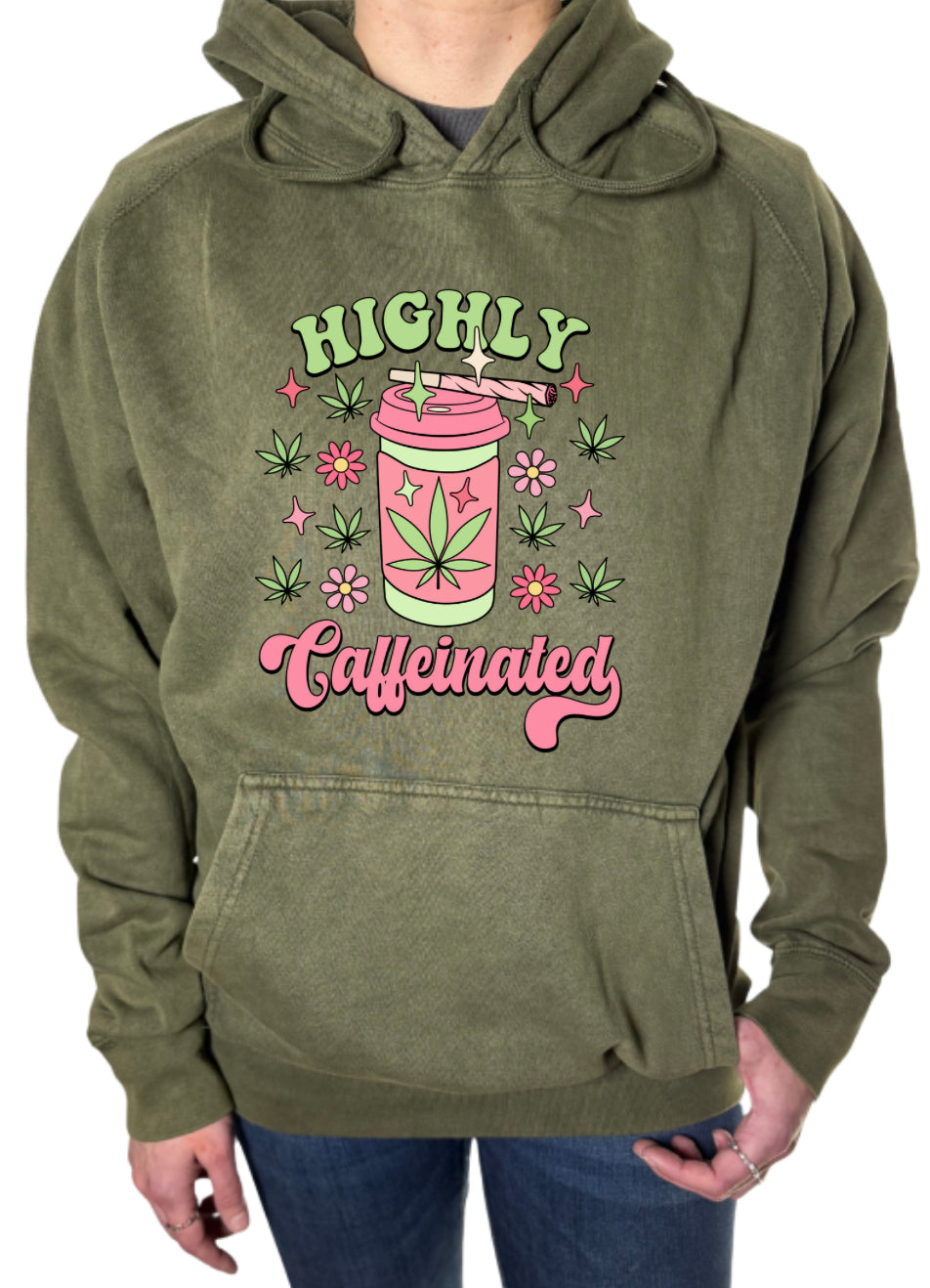Caffeinated Vintage Wash Hoodie