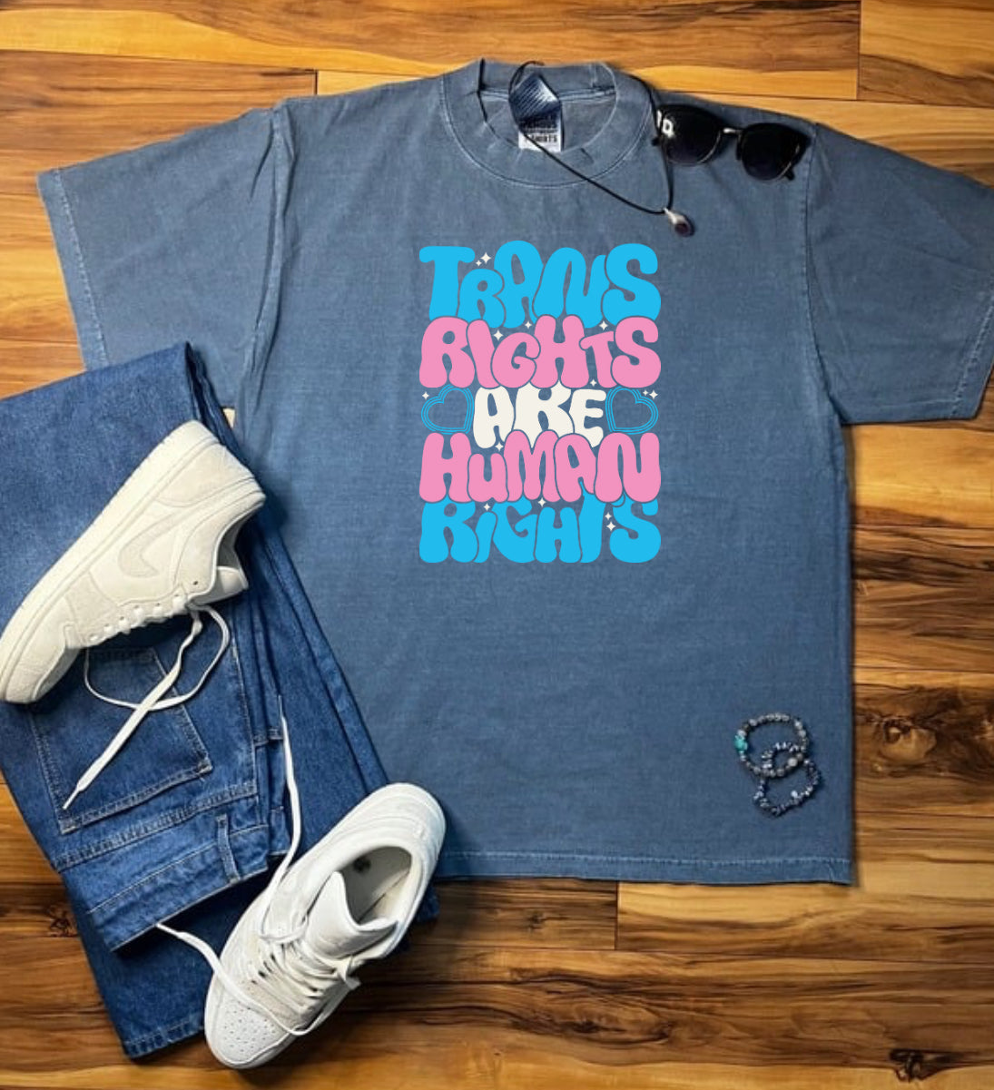 Trans Rights Shaka Wear Tee