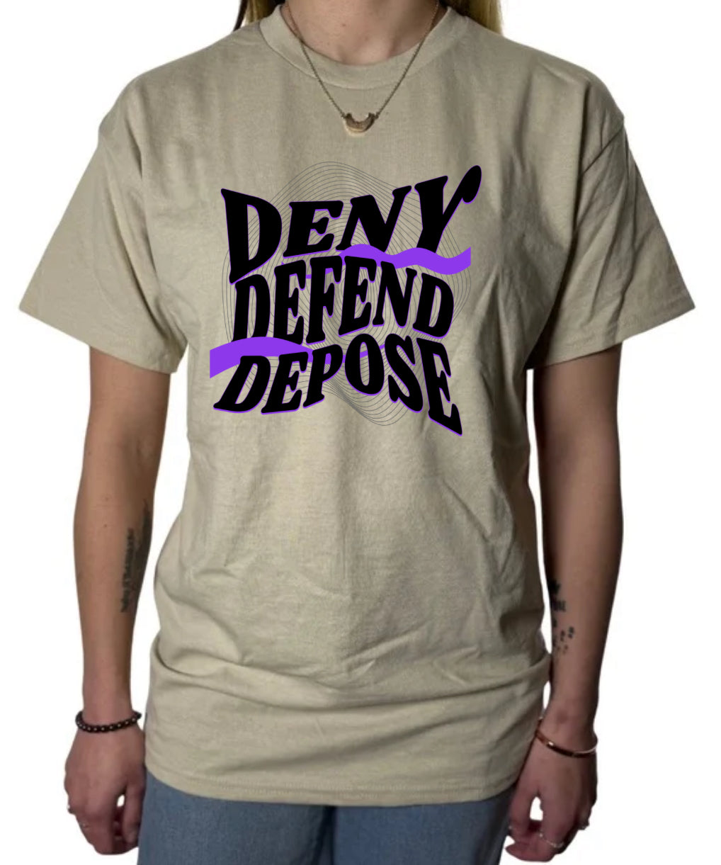 Deny Denfend Depose Gildan Tops