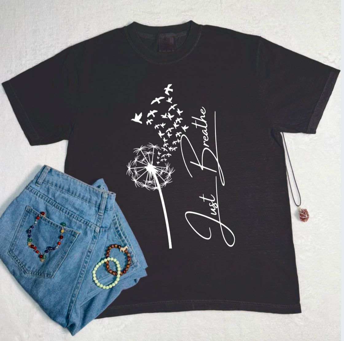 Just Breathe Comfort Colors Tee