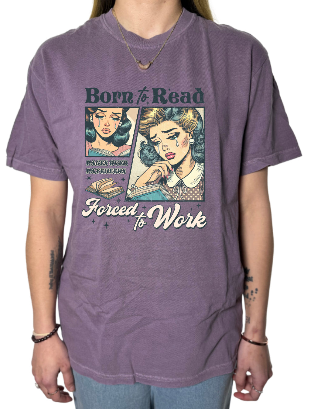 Born To Read Comfort Colors Tee