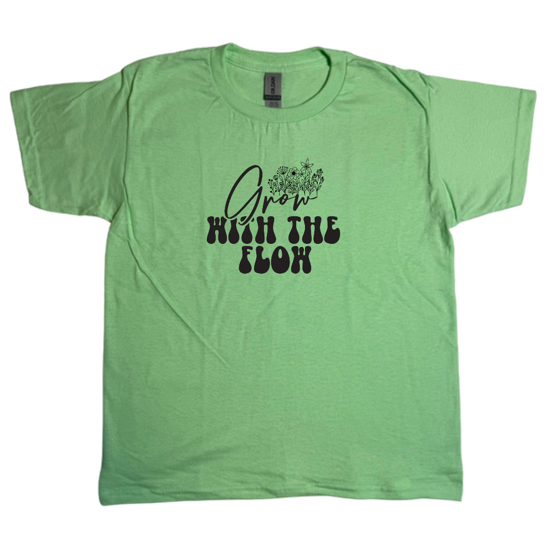 Grow With The Flow Youth Gildan Tee