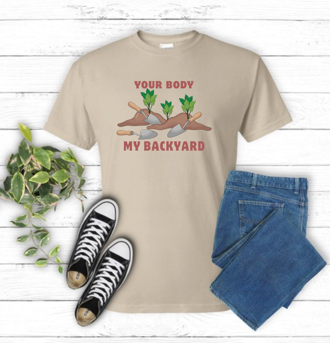Your Body My Backyard Sublimation Gildan Top