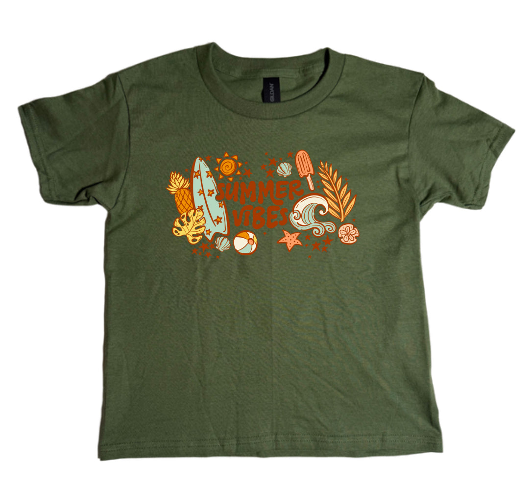 Summer Vibes Gildan Youth Tee