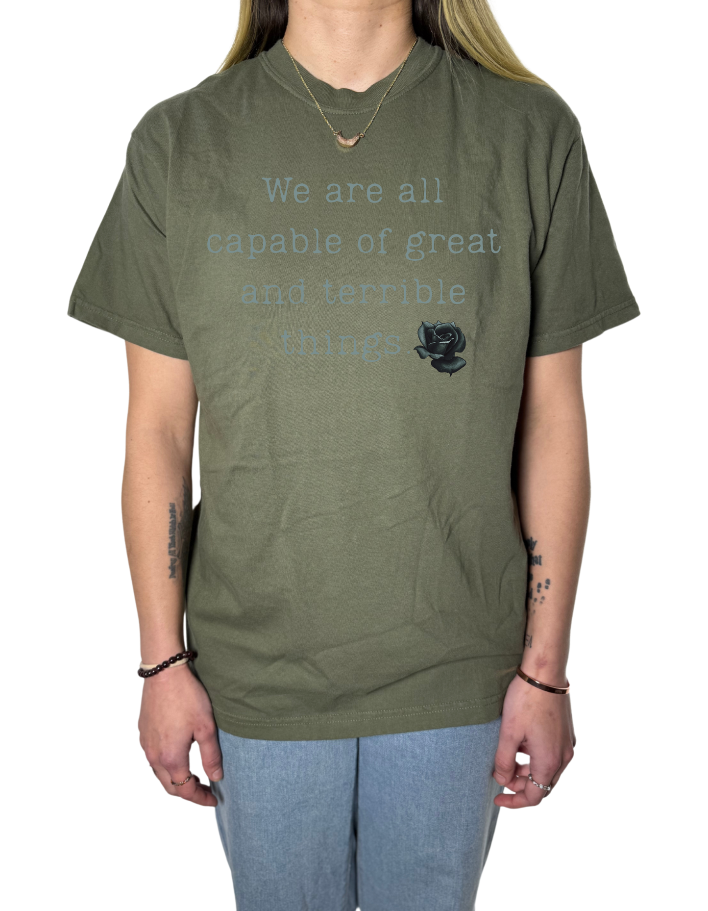 Officially Licensed Harper L. Woods: Great And Terrible Things Comfort Colors Tee