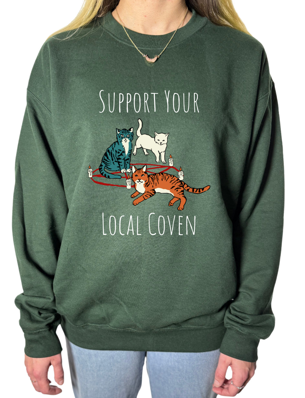 Support Your Local Coven Gildan Tops