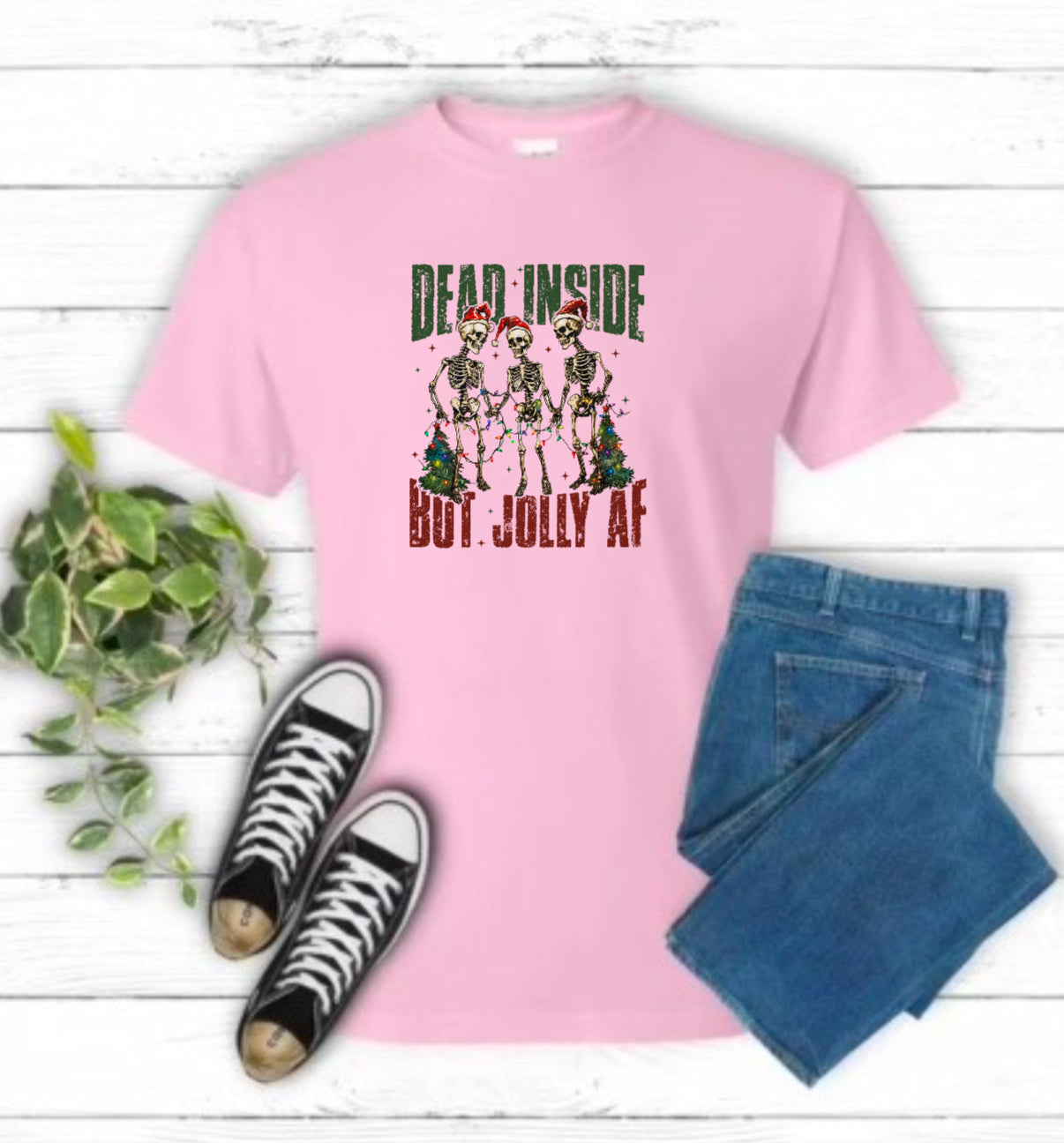 Dead Inside But Jolly AF Sublimation Gildan Top