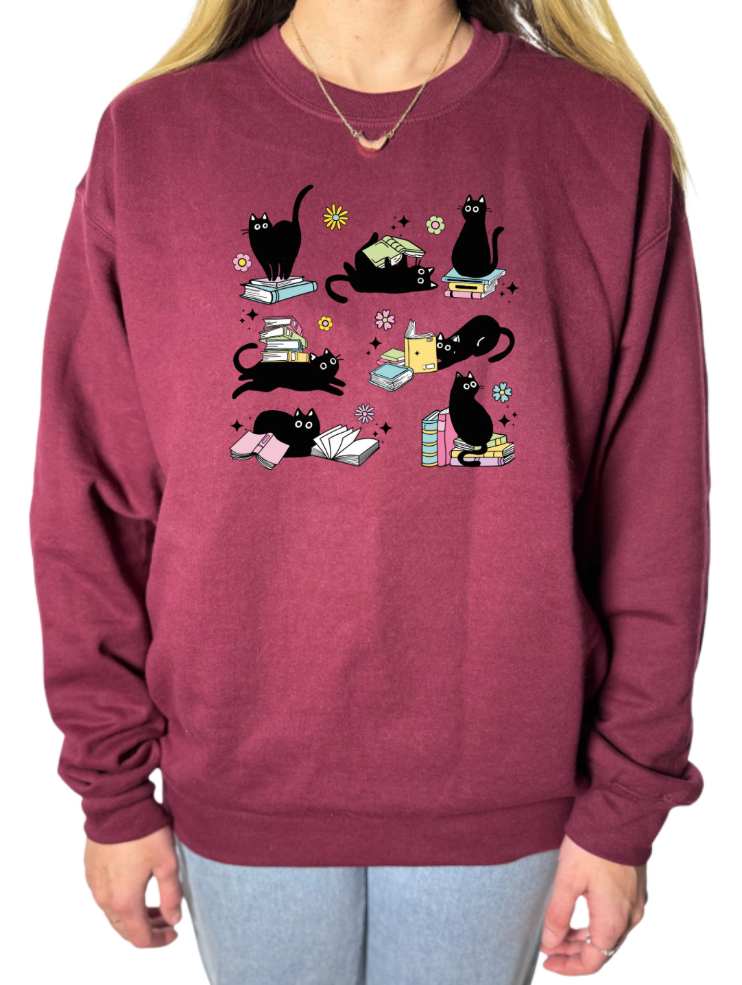 Cats and Books Gildan Tops