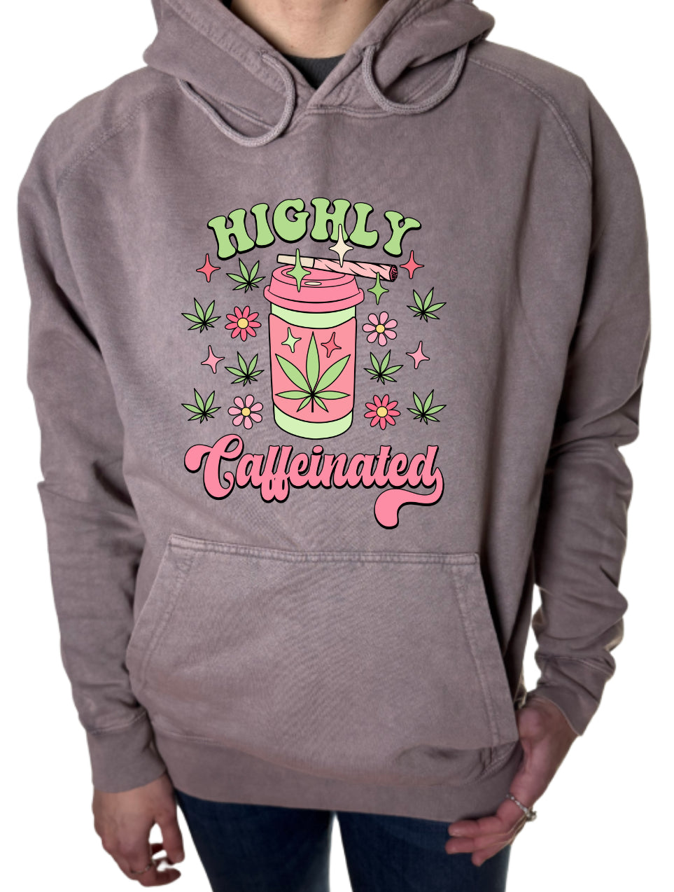 Caffeinated Vintage Wash Hoodie