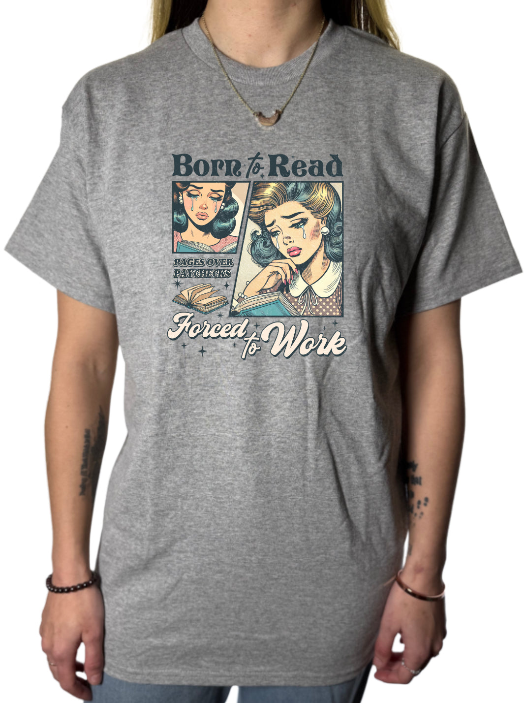 Born To Read Gildan Tops