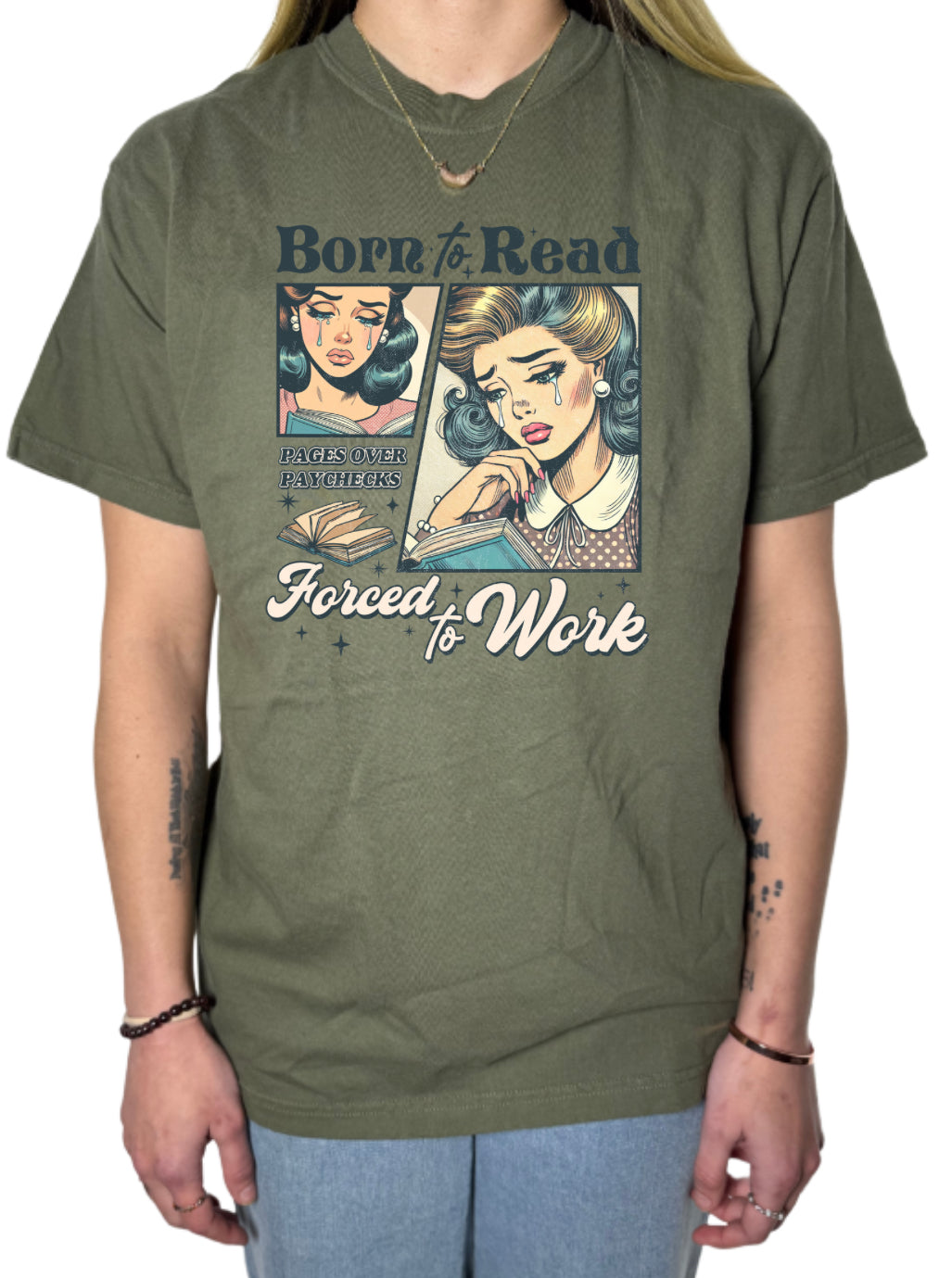 Born To Read Comfort Colors Tee
