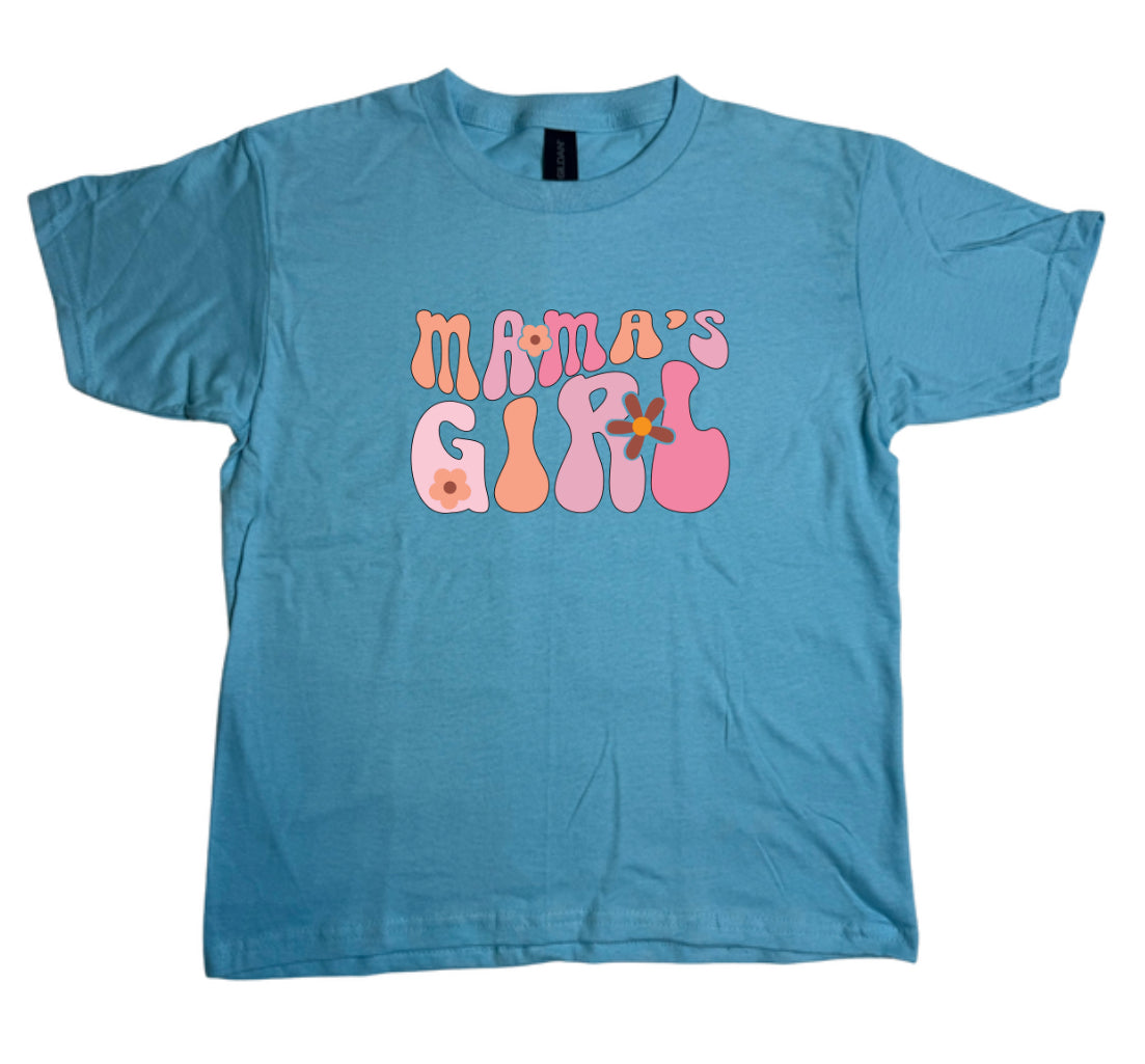 Mamas Girl Youth Gildan Tops