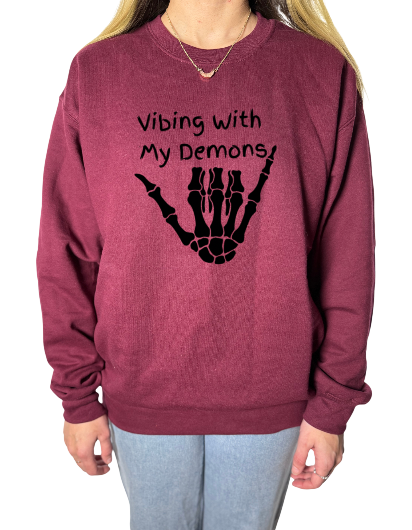 Vibing With My Demons Gildan Tops