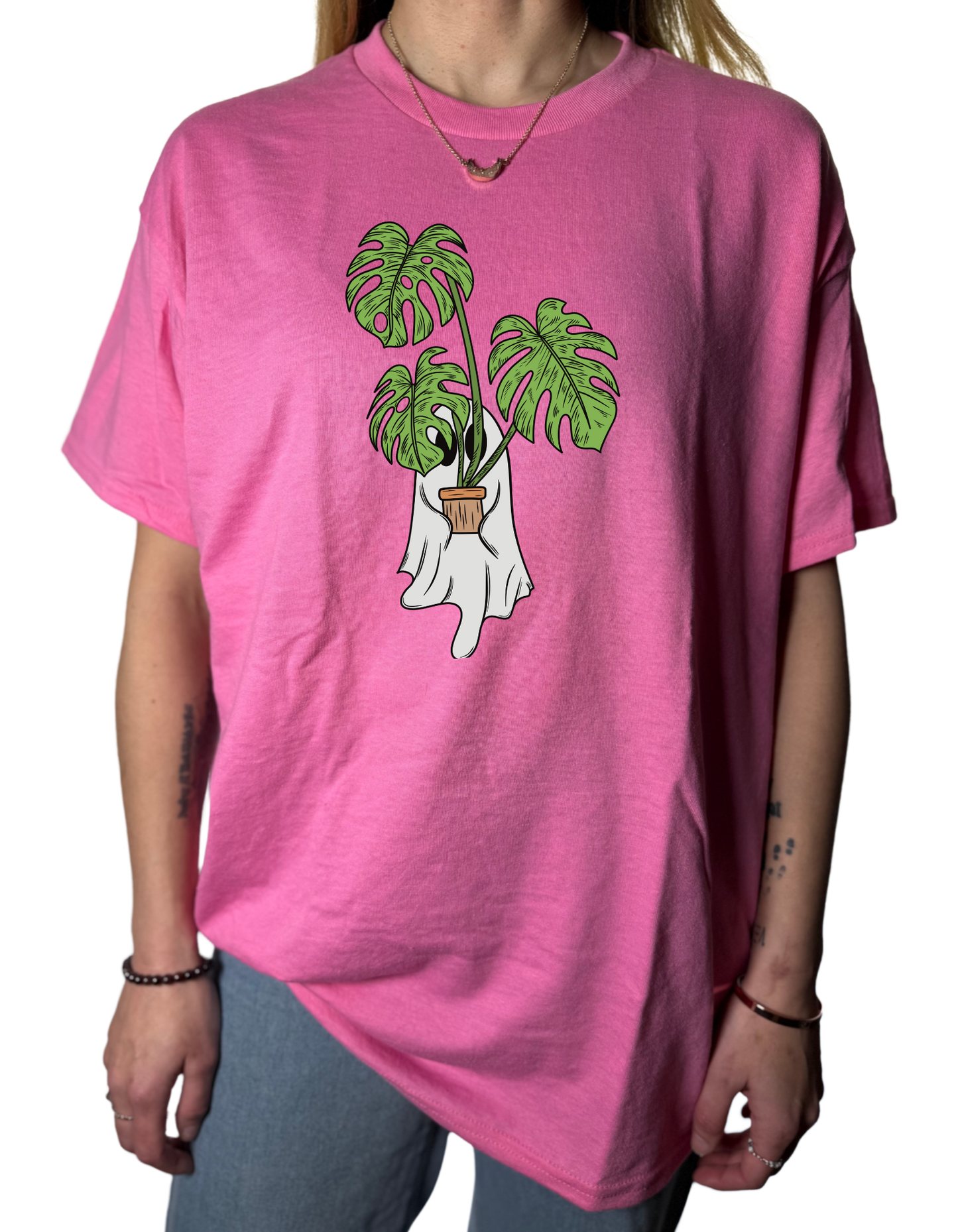 Monstera Ghostie Gildan Tops