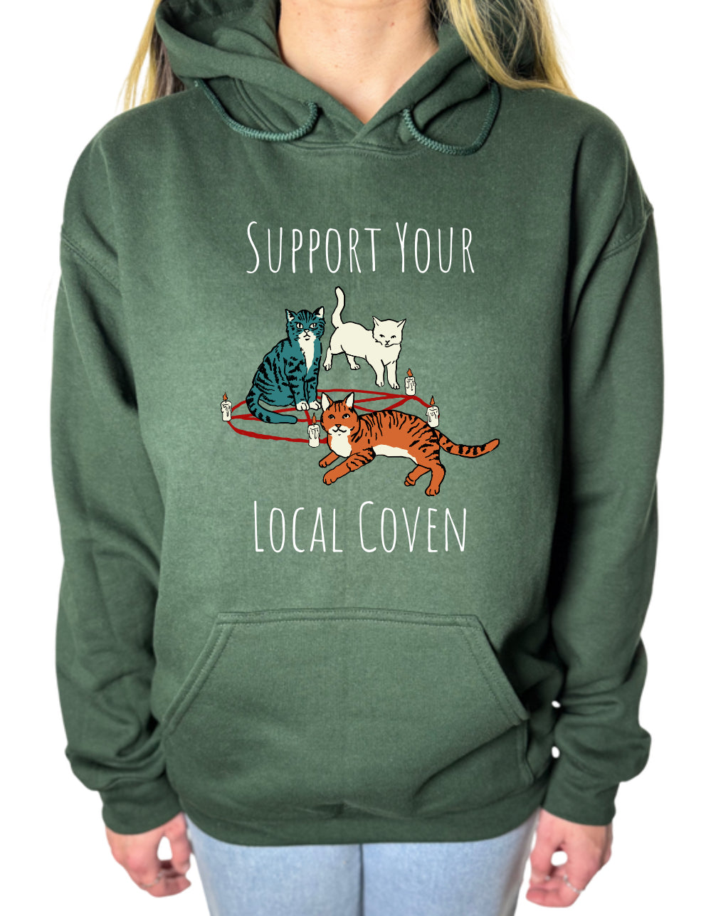 Support Your Local Coven Gildan Tops