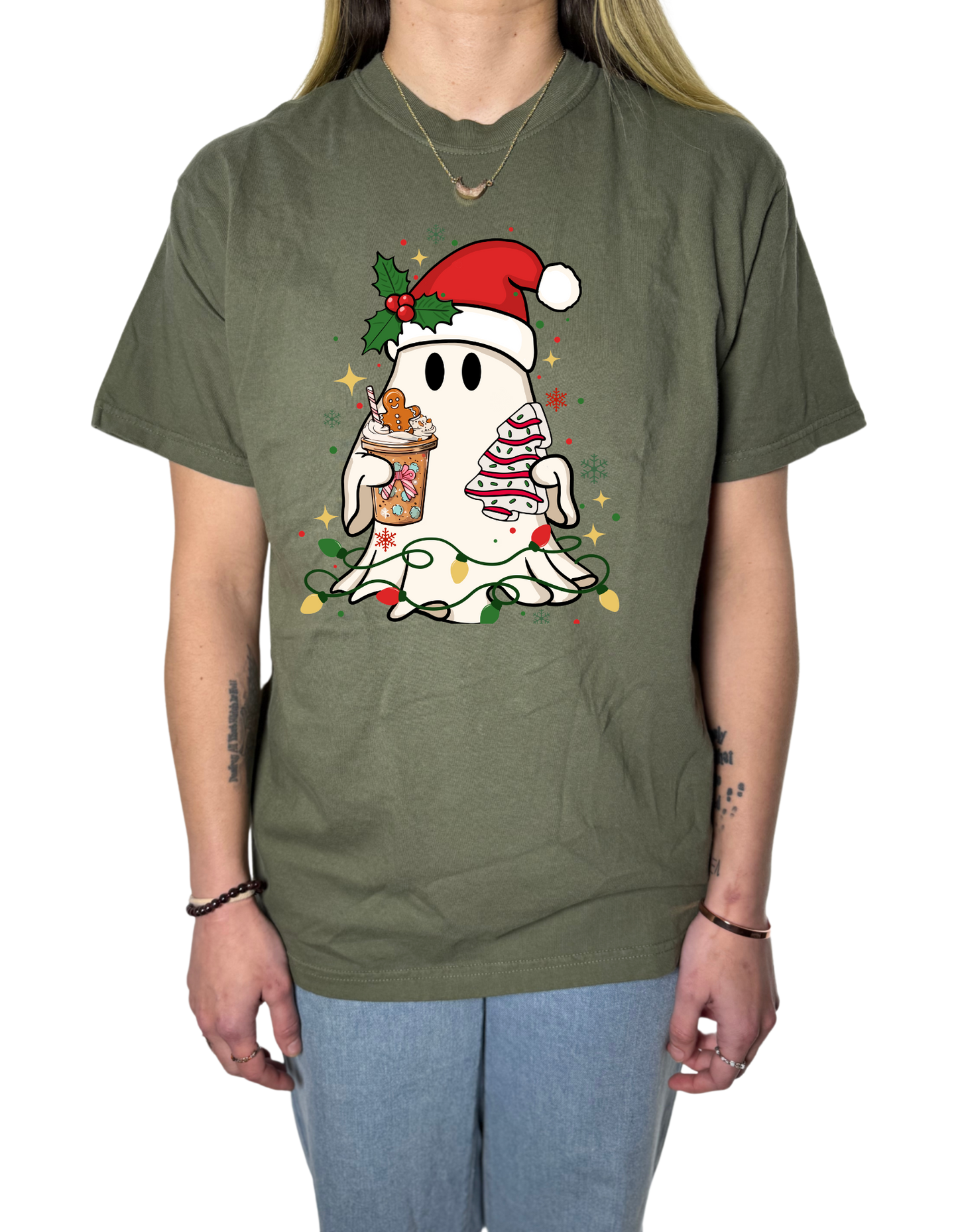 Holiday Ghost Comfort Colors Tee