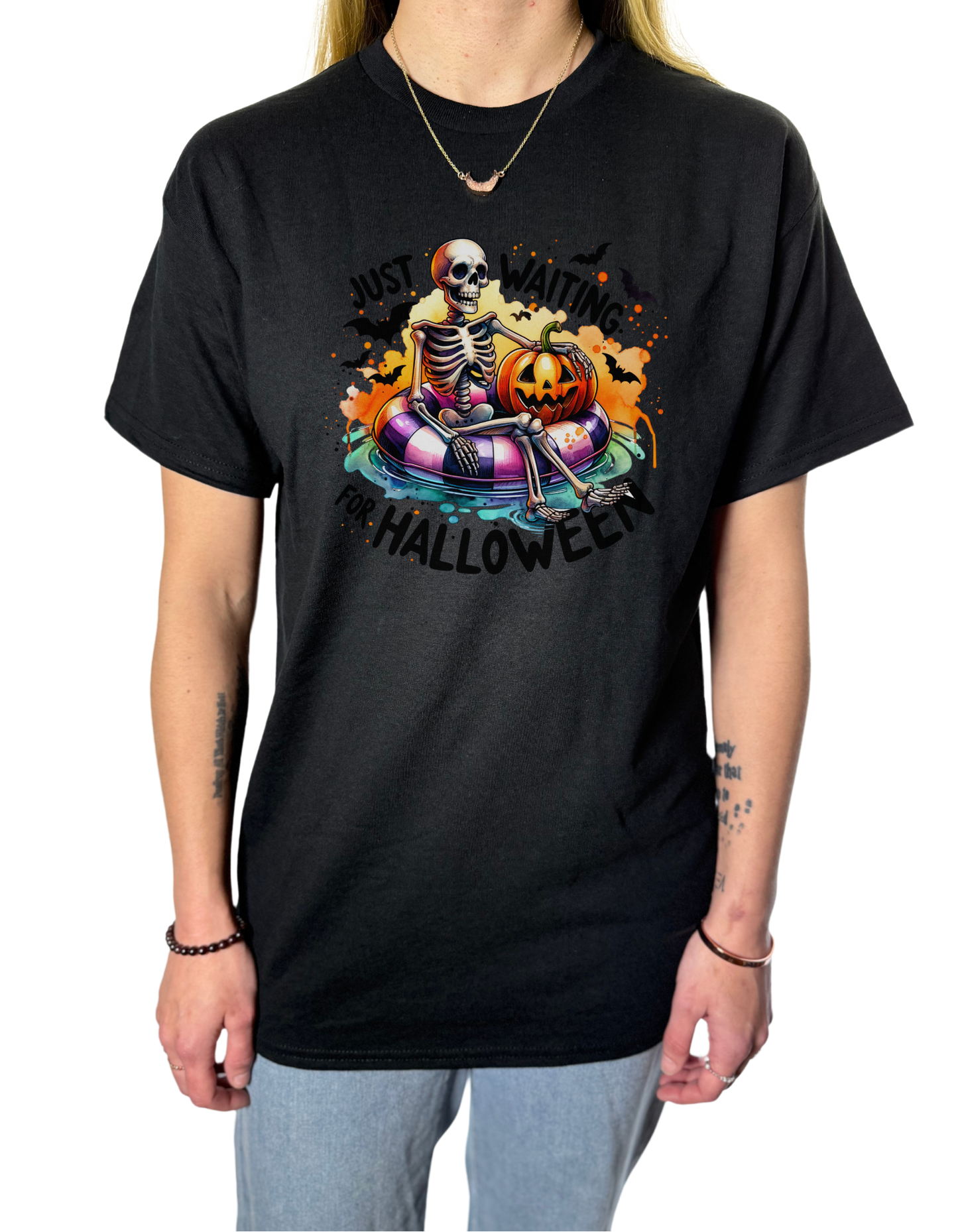 Just Waiting For Halloween Gildan Tops