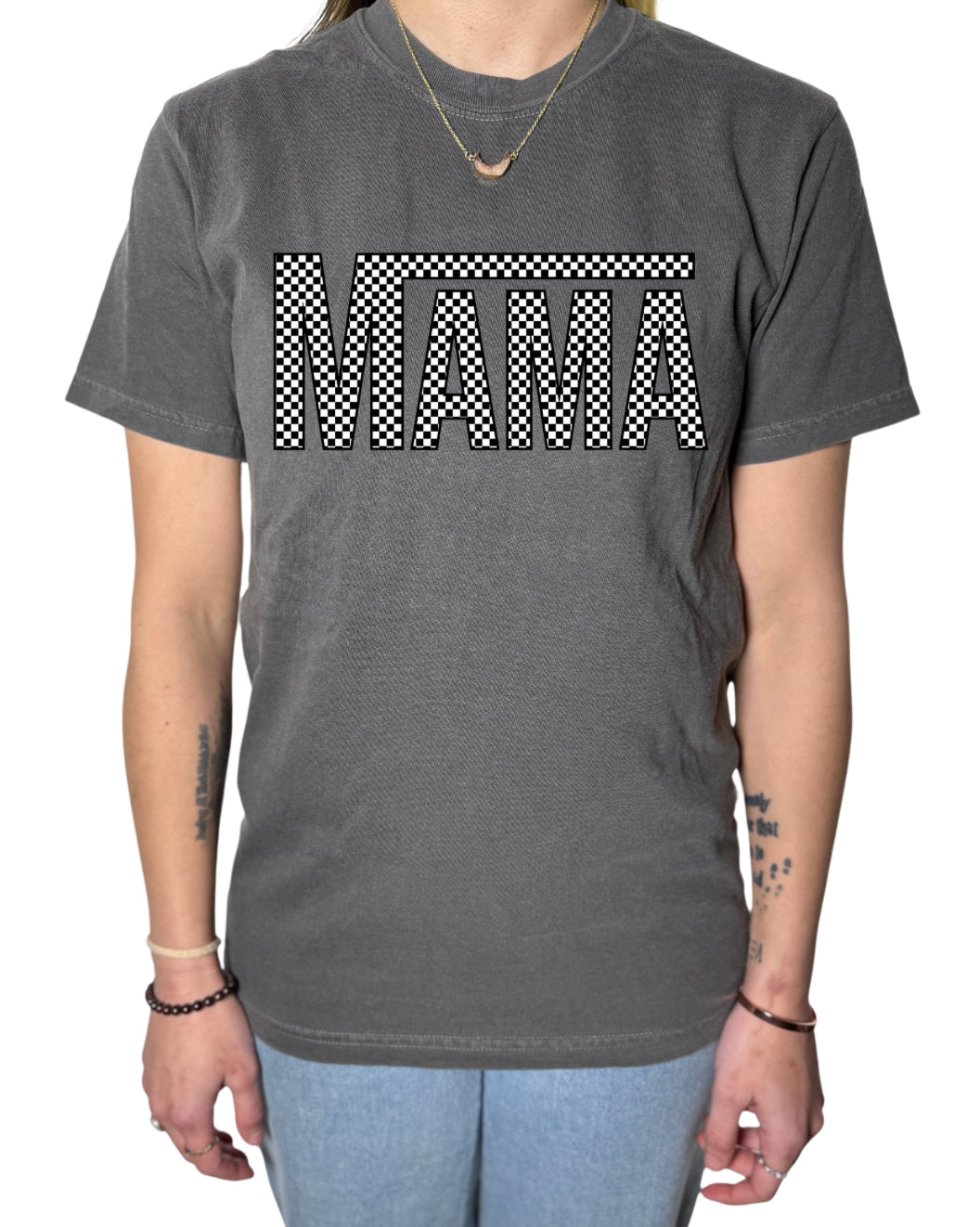Mama Checkers Comfort Colors Tee