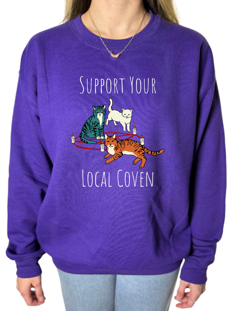 Support Your Local Coven Gildan Tops