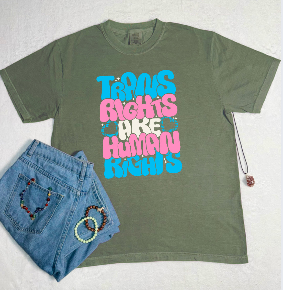 Trans Rights Comfort Colors Tee