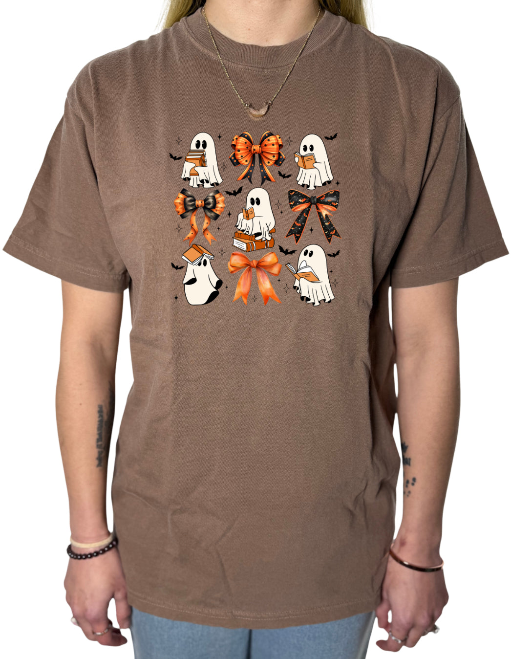 Ghosts and Books Comfort Colors Tee