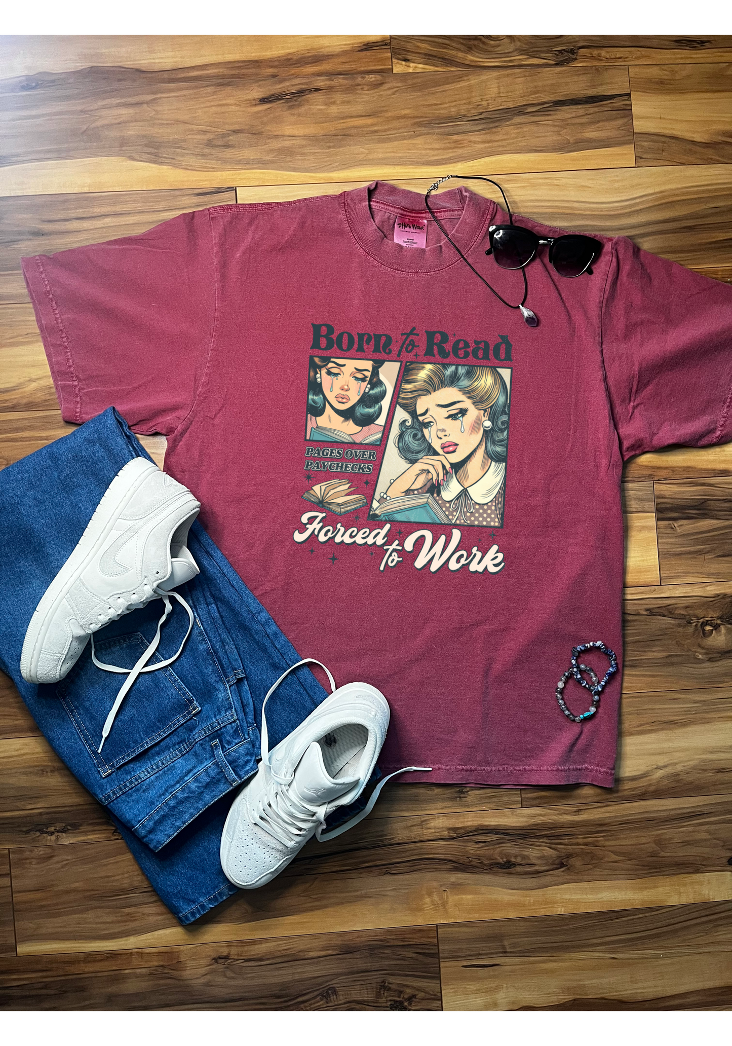 Born To Read Shaka Wear Tee