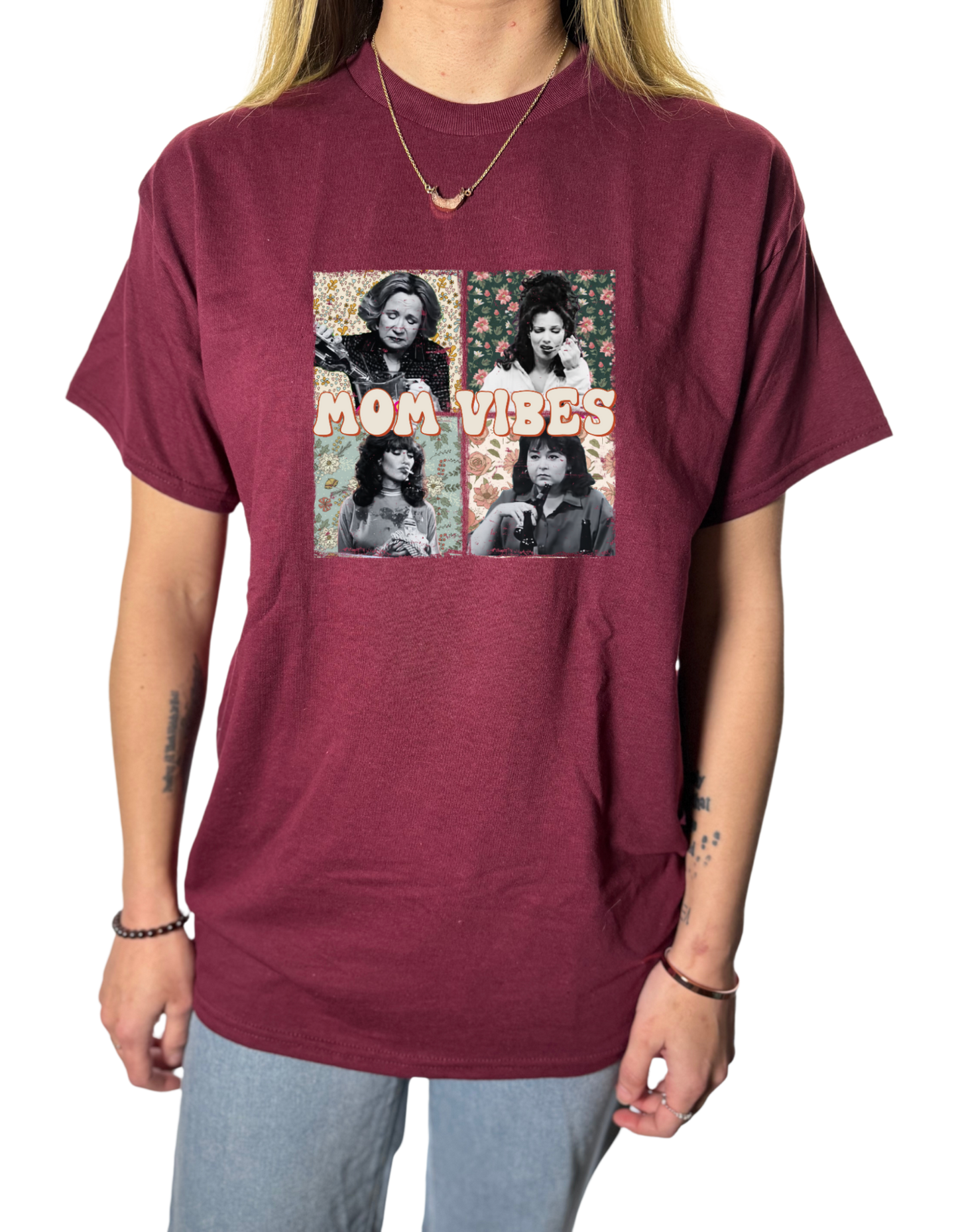 Mom Vibes Gildan Tops