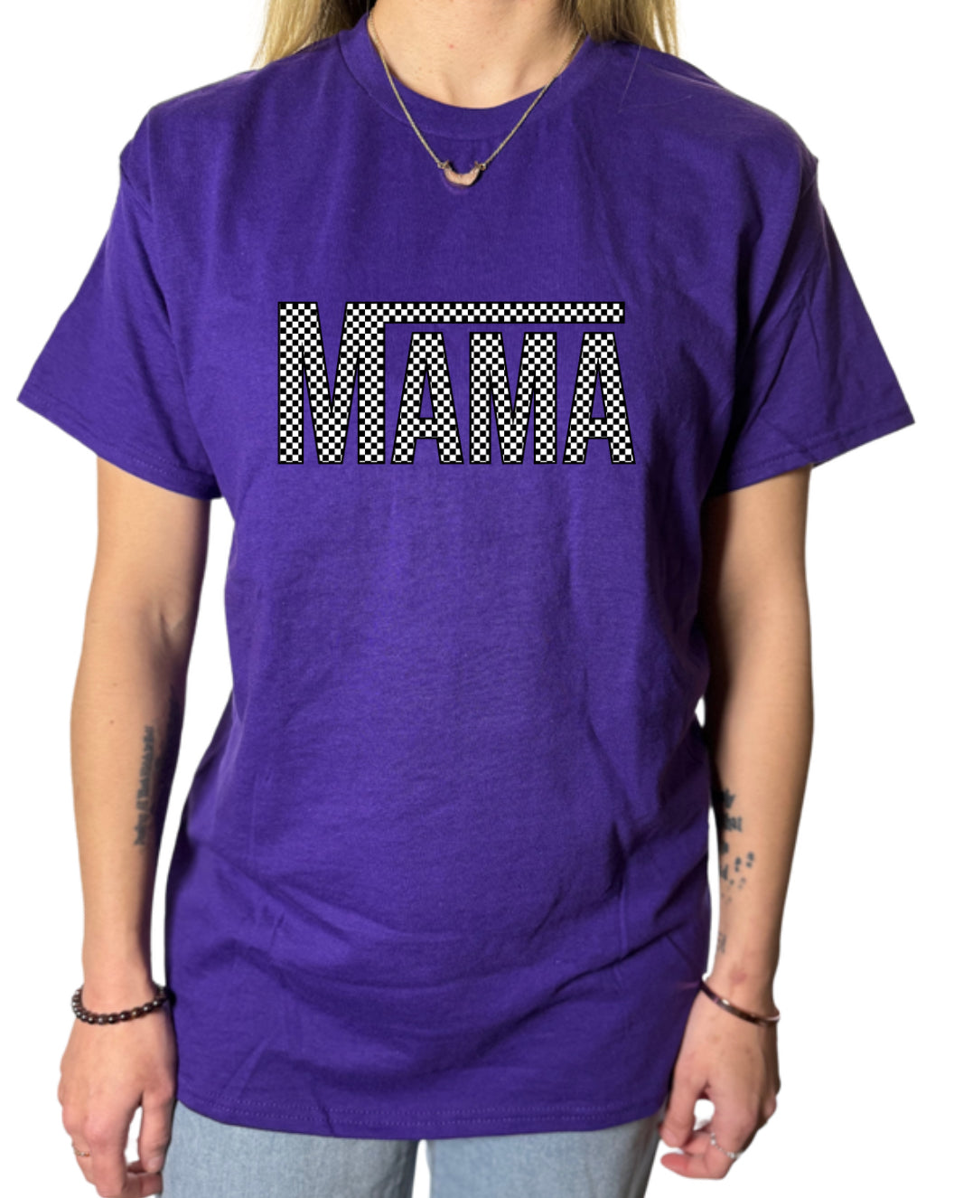Mama Checkers Gildan Tops