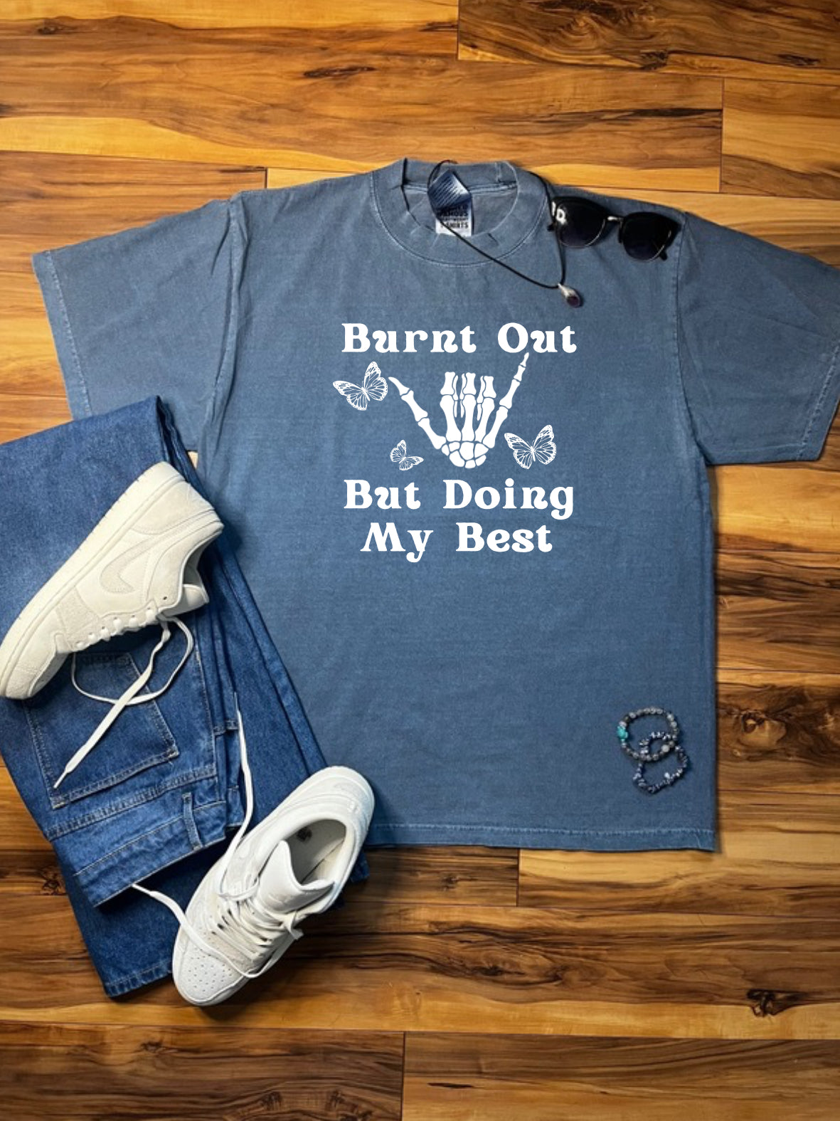 Burnt Out But Doing My Best Shaka Wear Tee