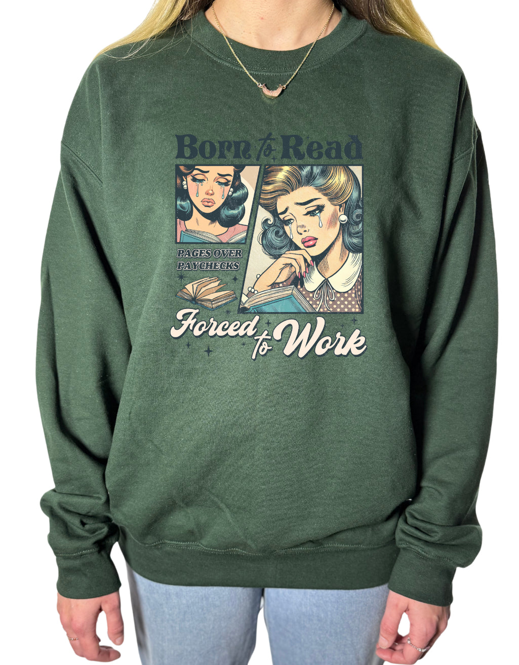 Born To Read Gildan Tops