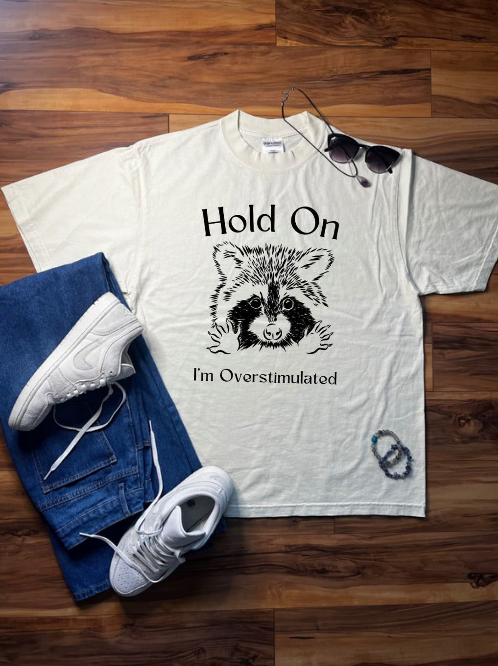 Hold on I’m overstimulated Shaka Wear Tee