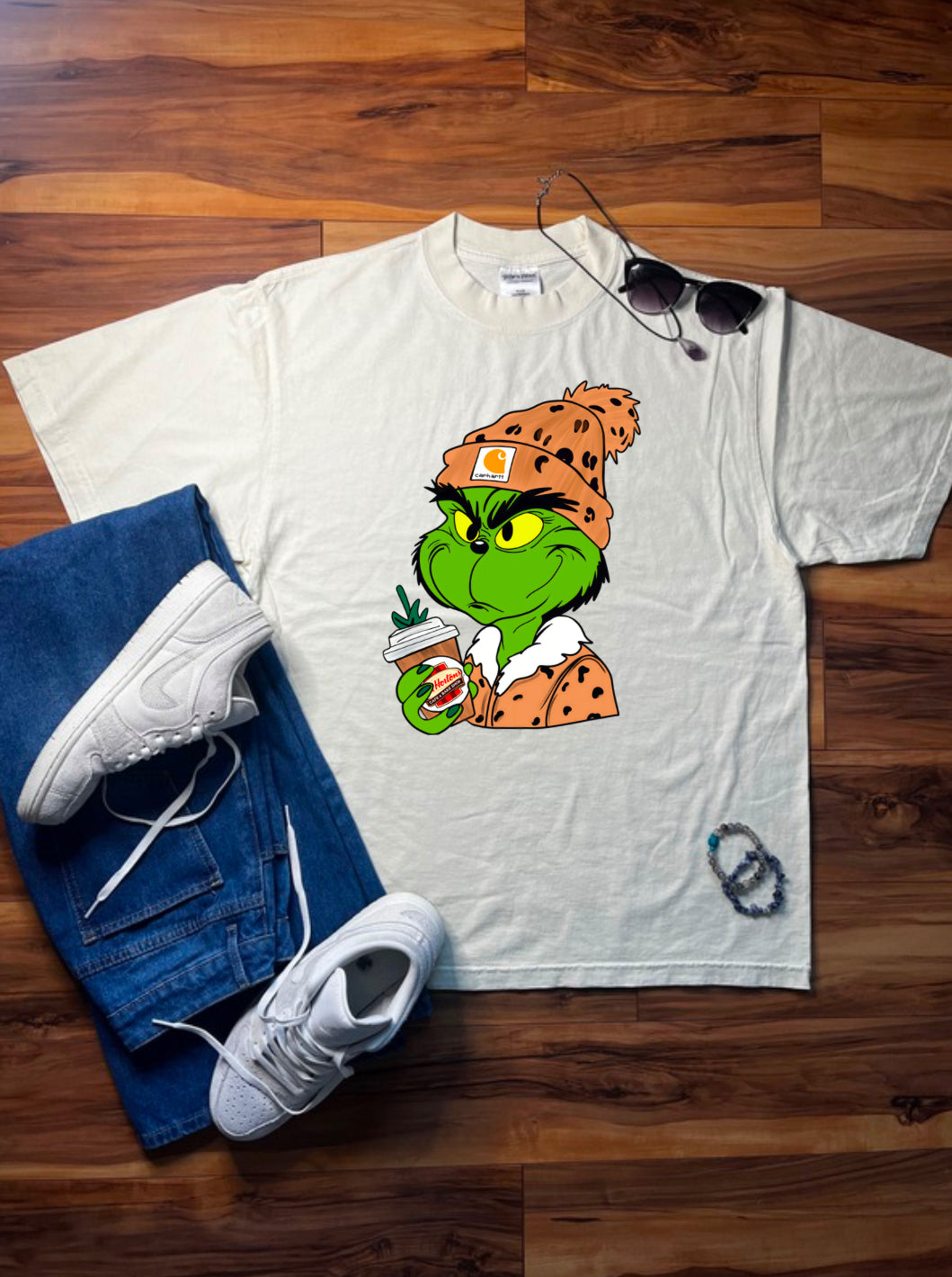 Tim Hortons Grinch Shaka Wear Tee