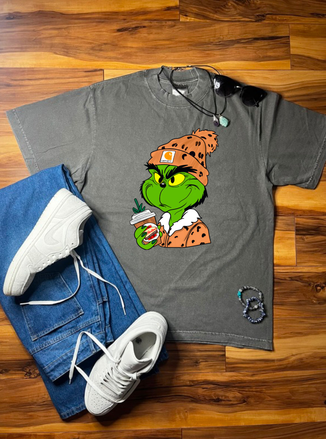 Tim Hortons Grinch Shaka Wear Tee
