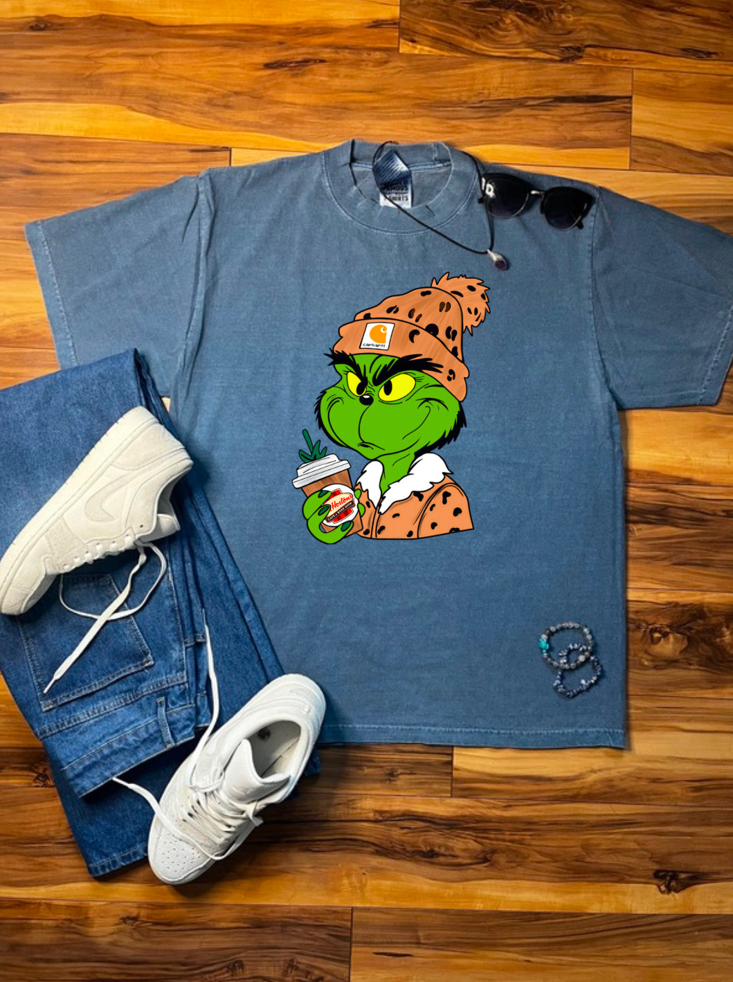 Tim Hortons Grinch Shaka Wear Tee