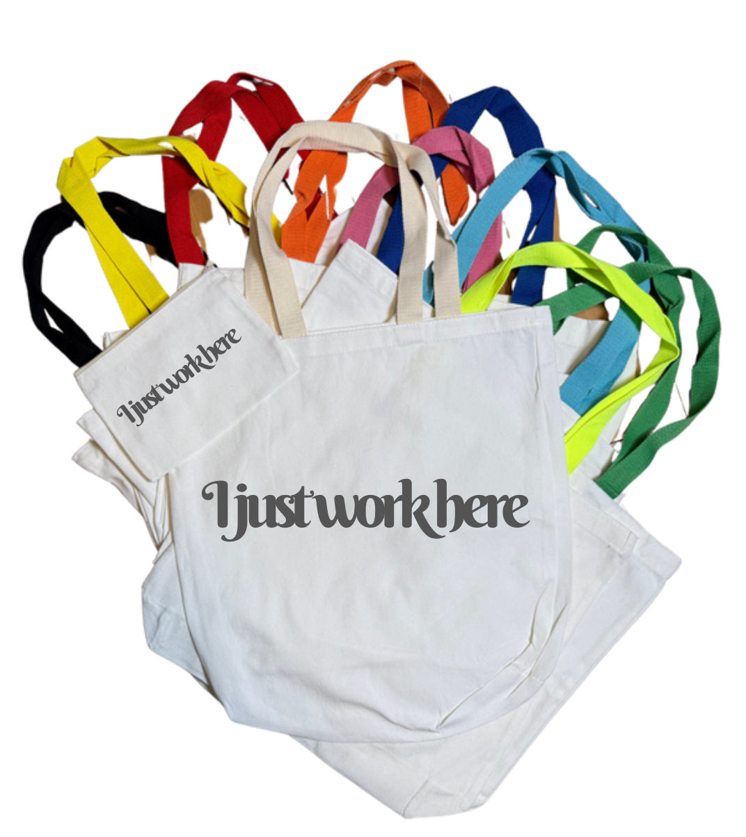 I Just Work Here Tote Bag