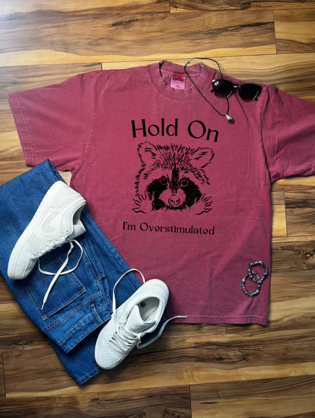 Hold on I’m overstimulated Shaka Wear Tee