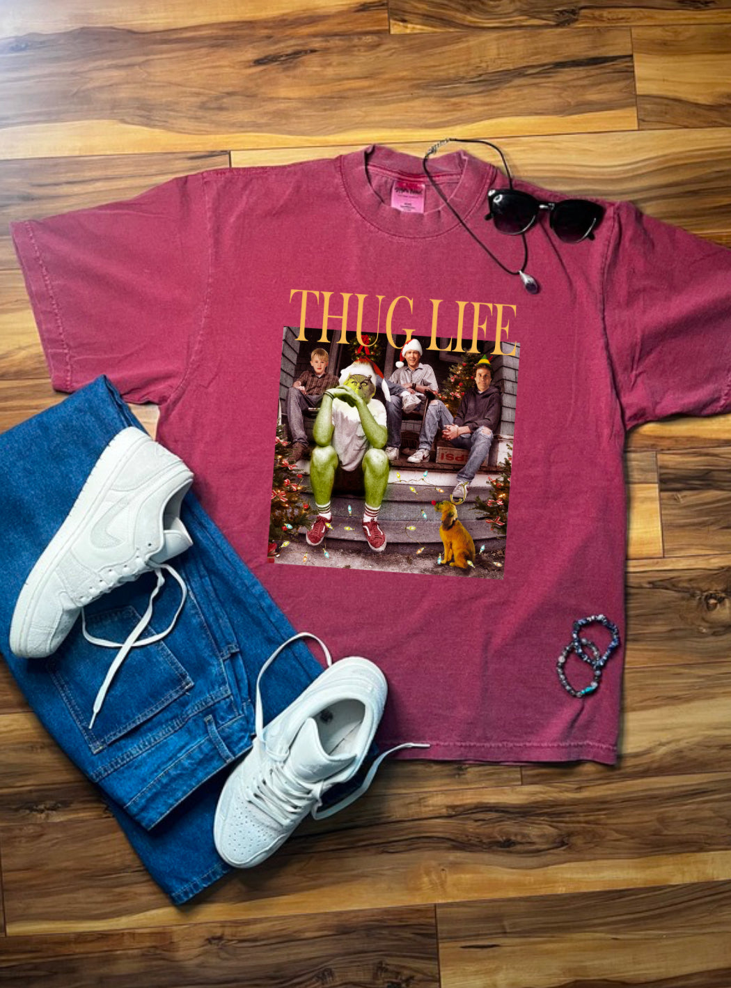 Christmas Thug Life Shaka Wear Tee