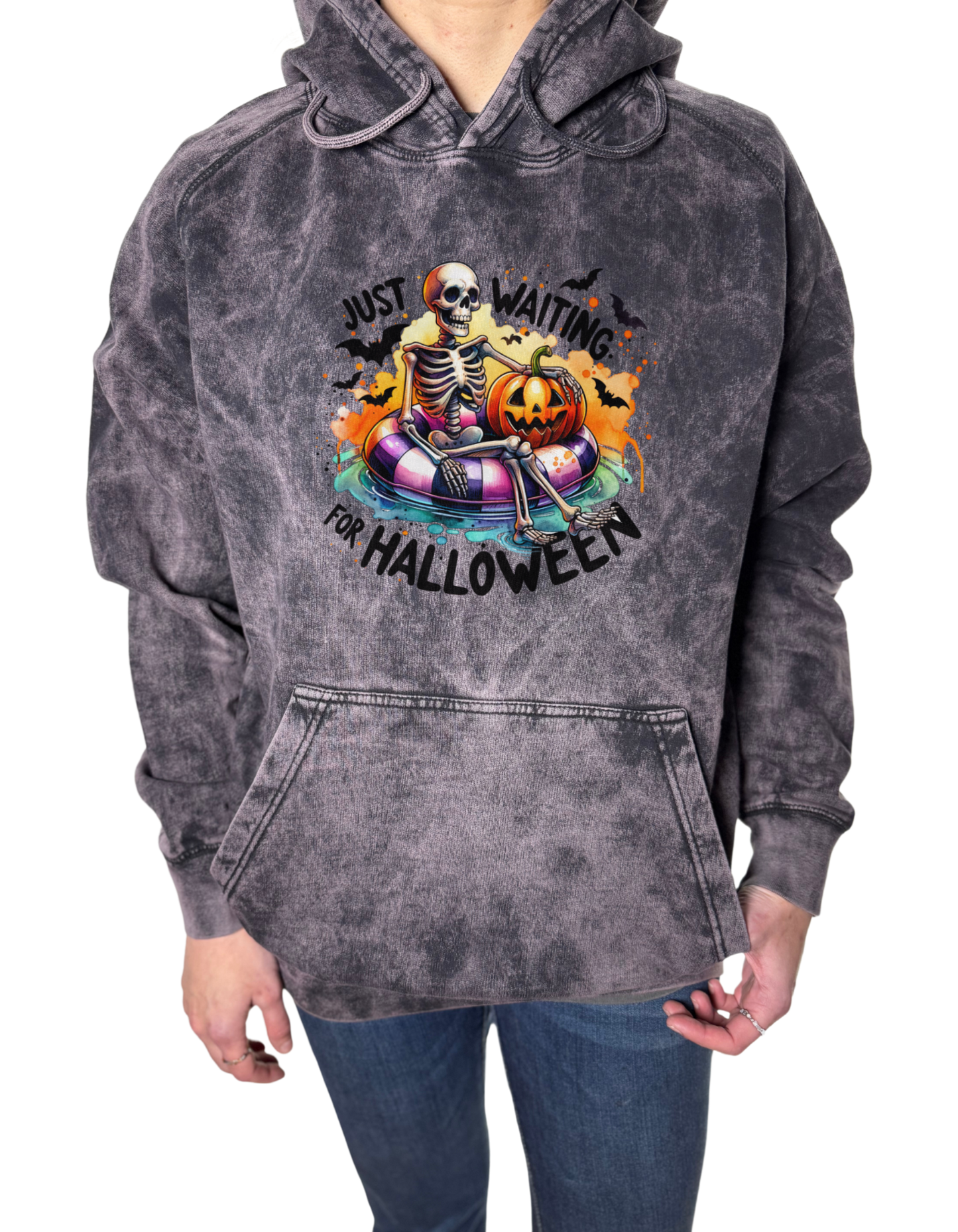 Just waiting for Halloween Vintage Wash Hoodie