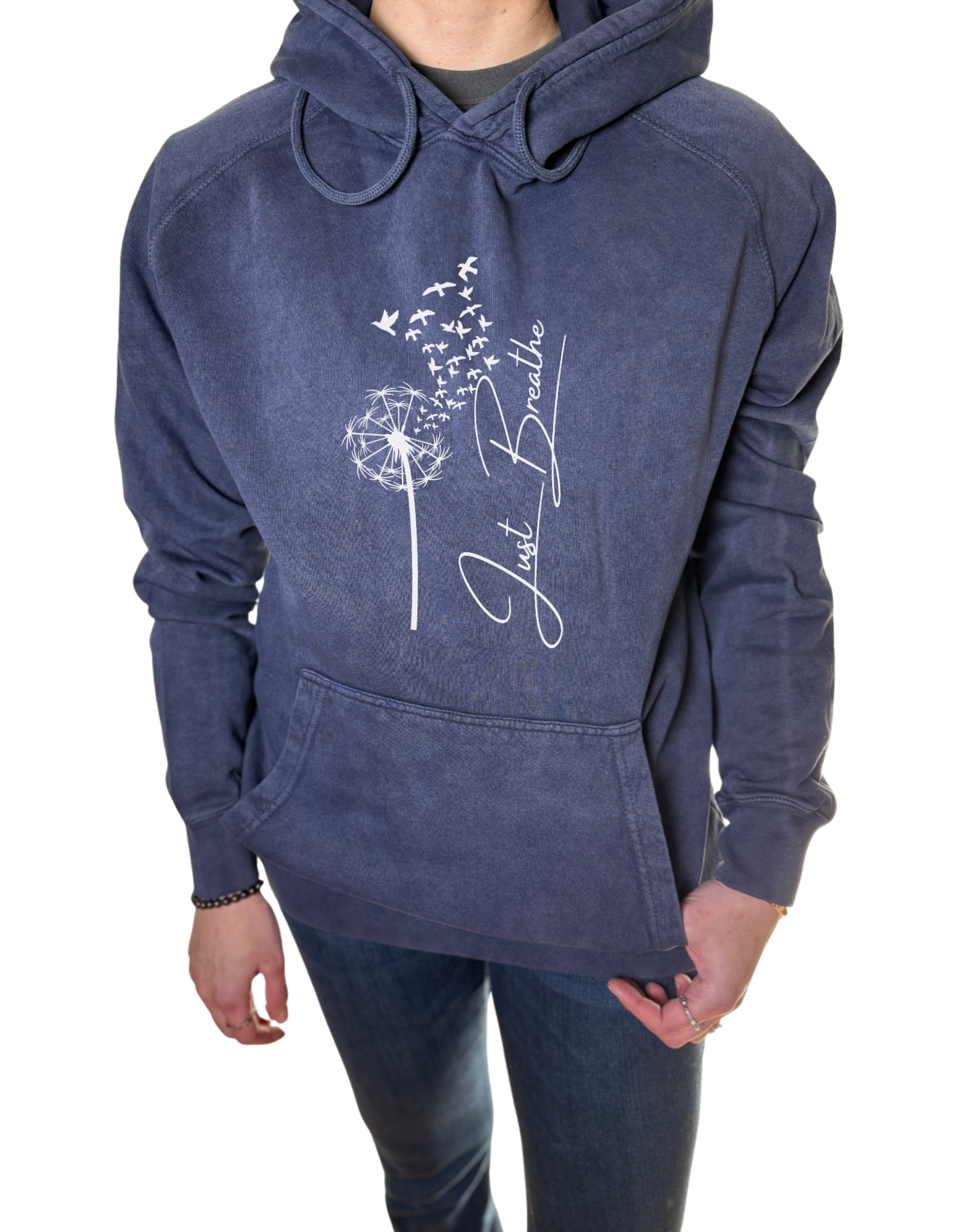 Just Breathe Vintage Wash Hoodie