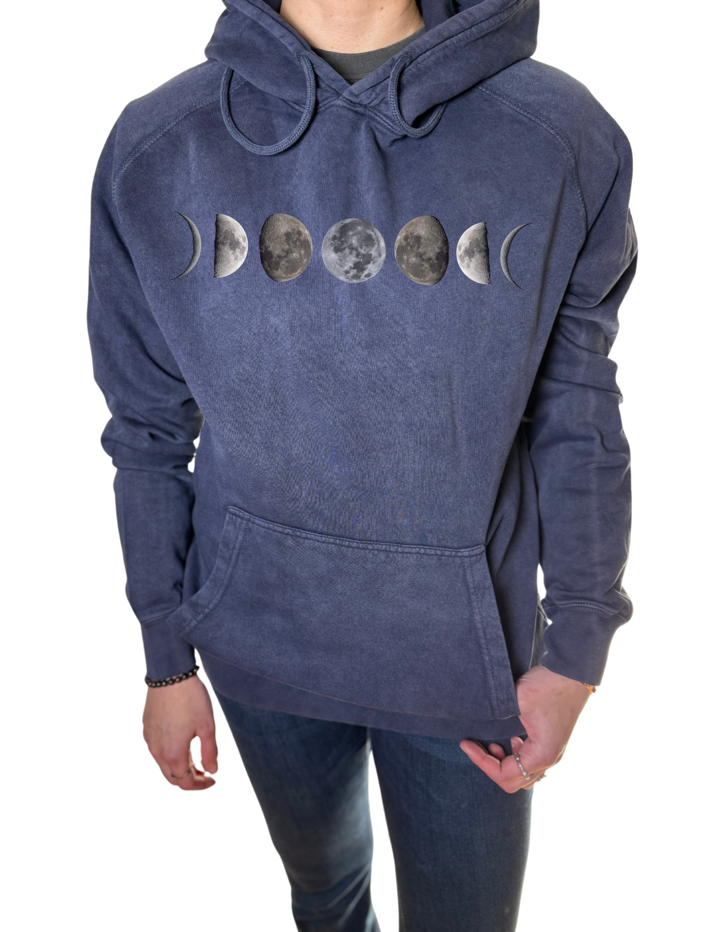 Moon Phase Vintage Wash Hoodie