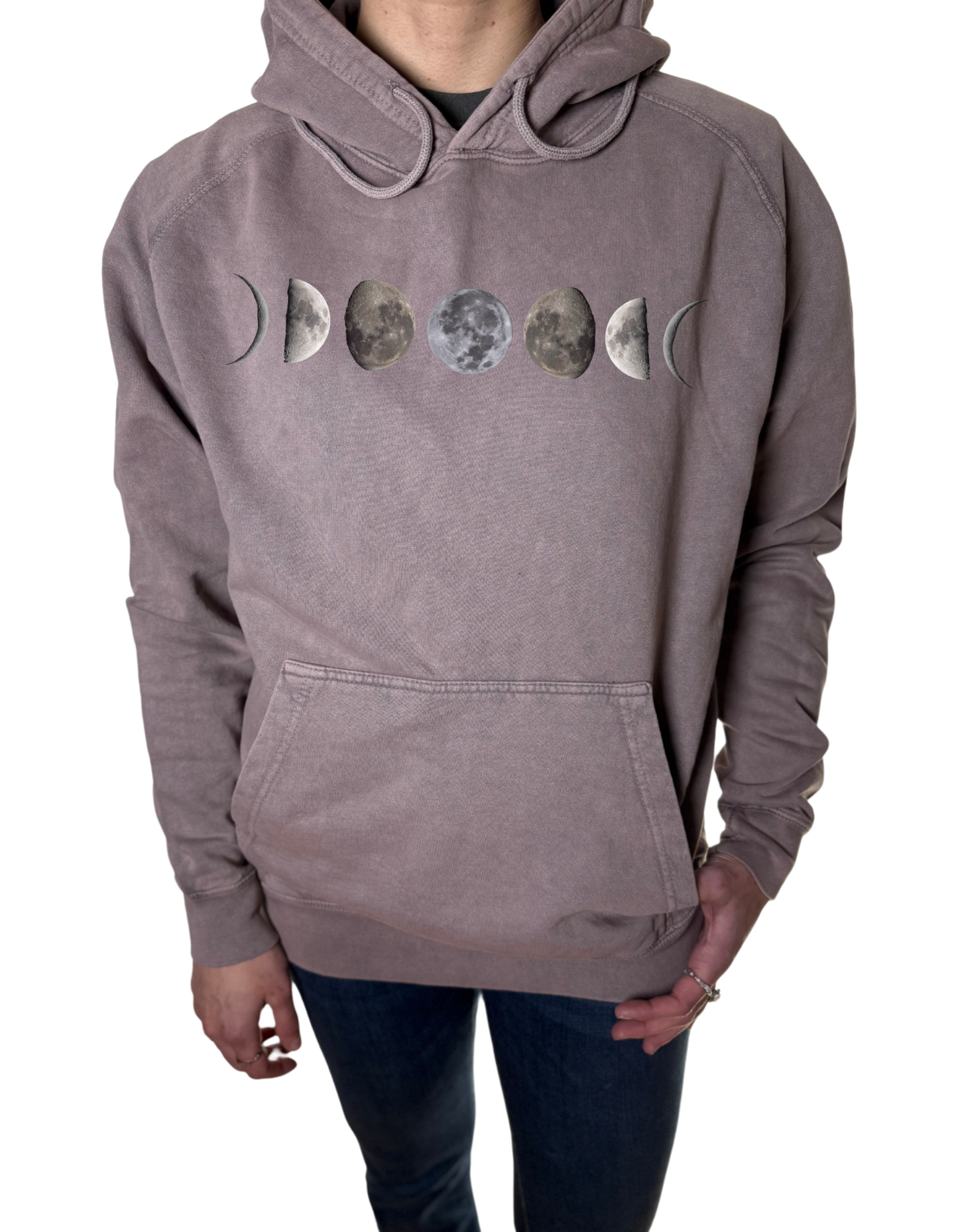 Moon Phase Vintage Wash Hoodie