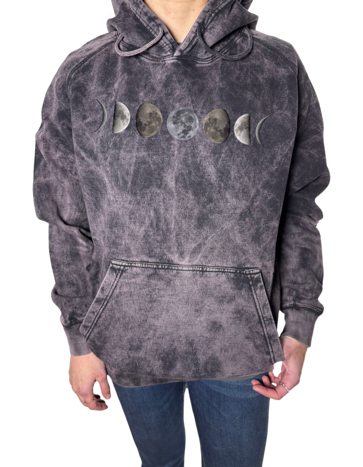 Moon Phase Vintage Wash Hoodie