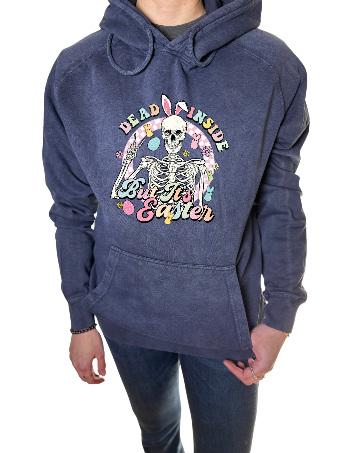 Dead Inside But It’s Easter Vintage Wash Hoodie