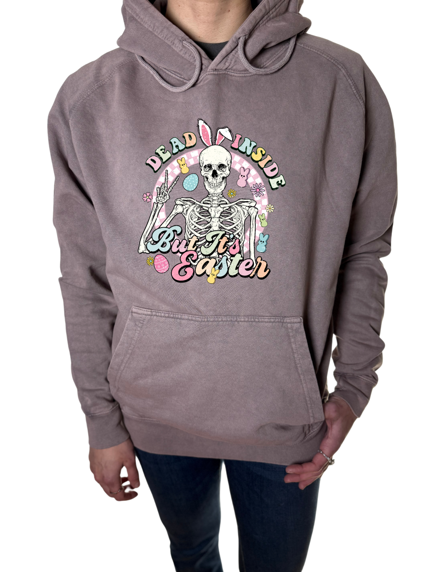 Dead Inside But It’s Easter Vintage Wash Hoodie